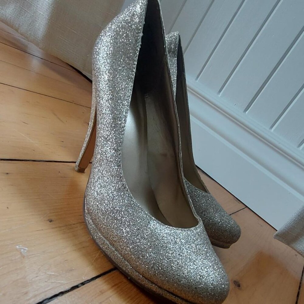 Call It Spring -  Gold/Sliver Sparkle Shoes